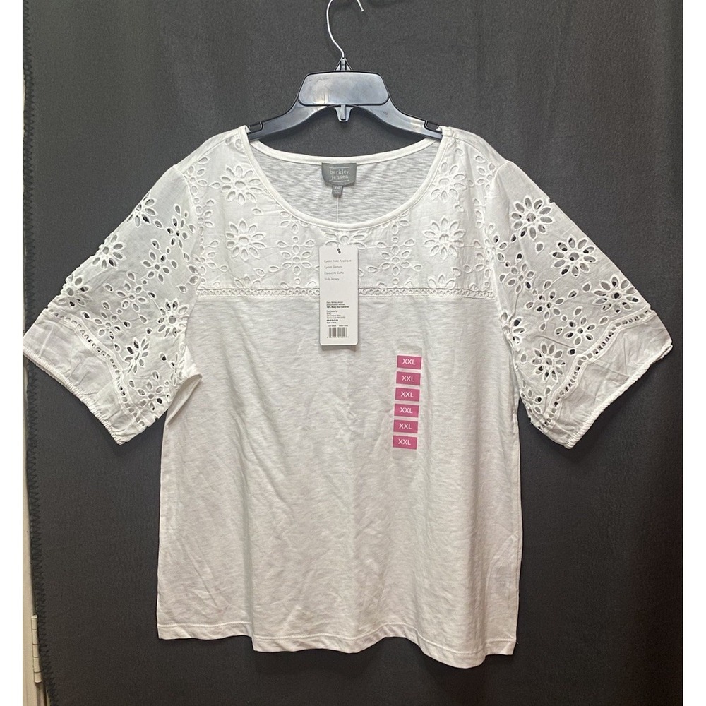 Women's Blouse Pullover Tees Tops T-Shirt Tunic Short Sleeve Lace Casual Sz XXL